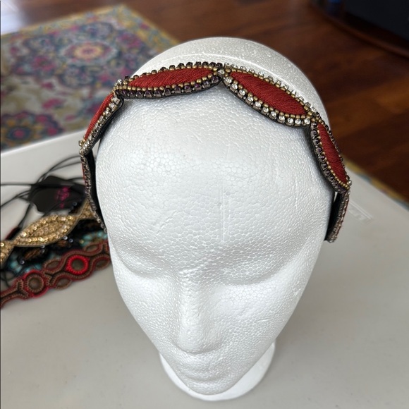 Pink Pewter Elegant Beaded Headbands